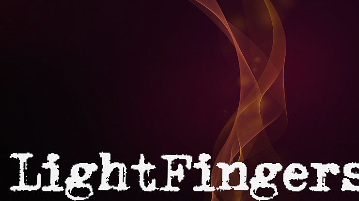 LightFingers Font