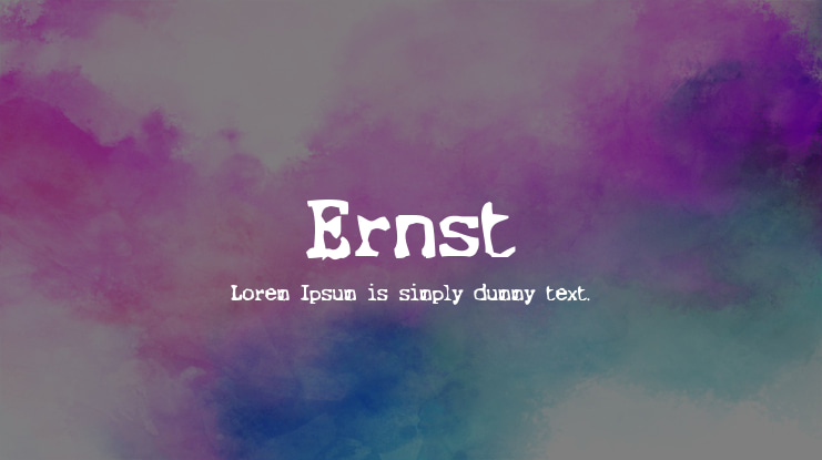 Ernst Font Family