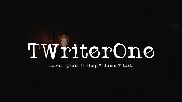 TWriterOne Font Family