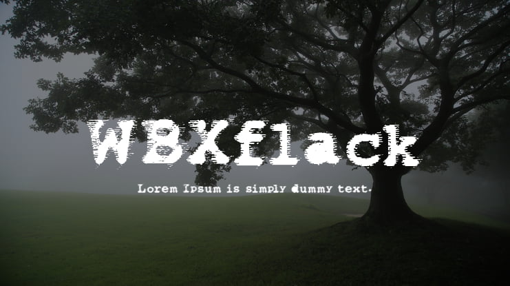 WBXflack Font