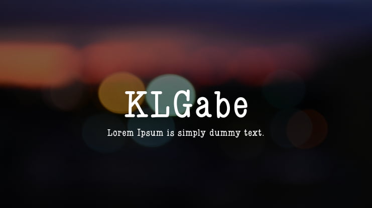 KLGabe Font