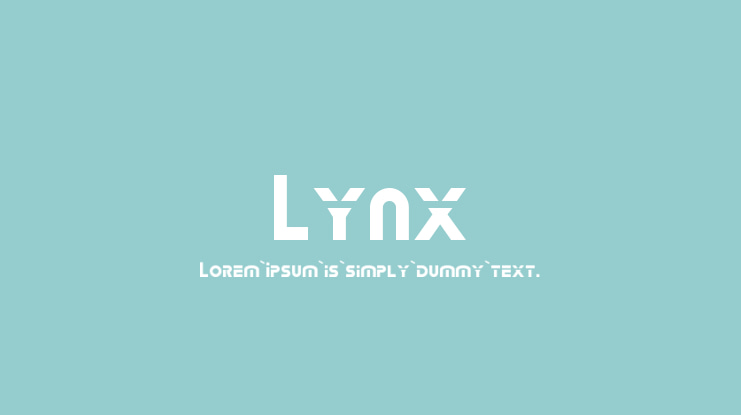 Lynx Font