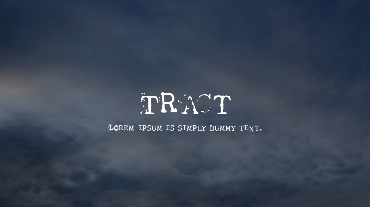 Tract Font
