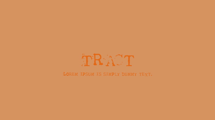 Tract Font