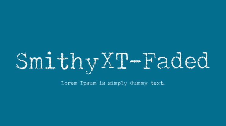 SmithyXT-Faded Font Family