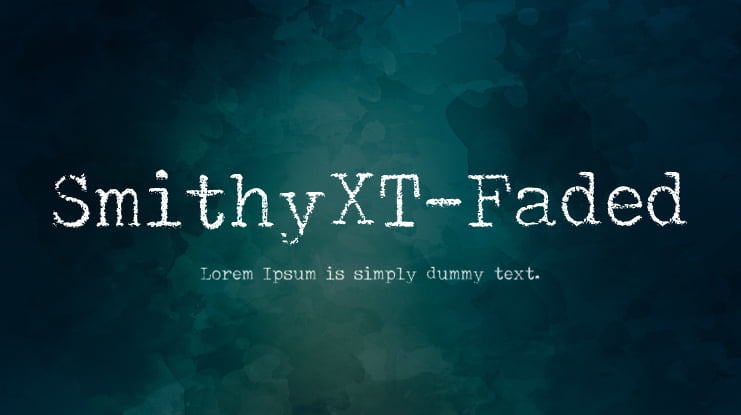 SmithyXT-Faded Font Family