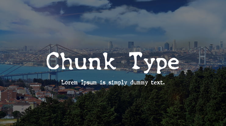 Chunk Type Font
