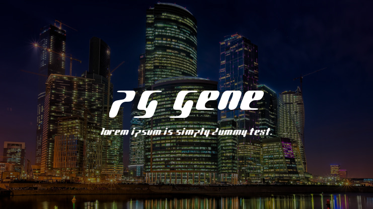 PG Gene Font