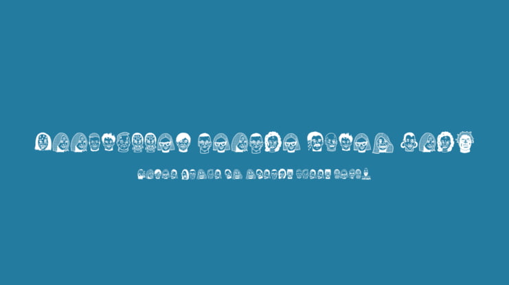 woodcutter people faces vol2 Font