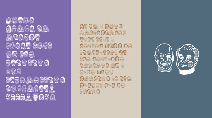 woodcutter people faces vol2 Font