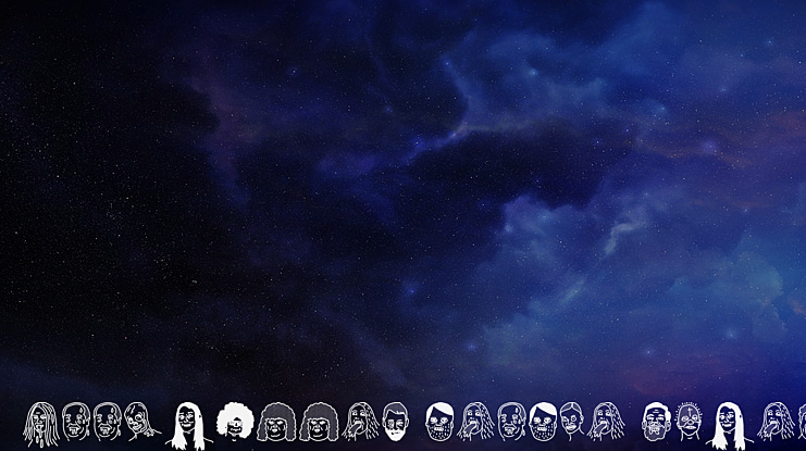 woodcutter people faces Font