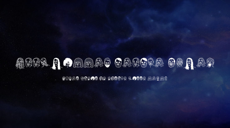 woodcutter people faces Font