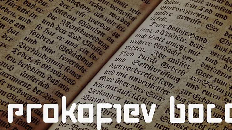 Prokofiev Font Family