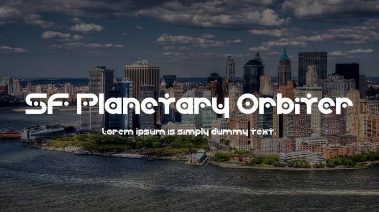 SF Planetary Orbiter Font Family