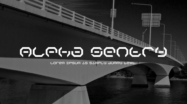 Alpha Sentry Font