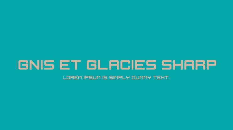 Ignis et Glacies Sharp Font Family