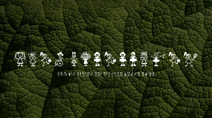 Girl Characters Font