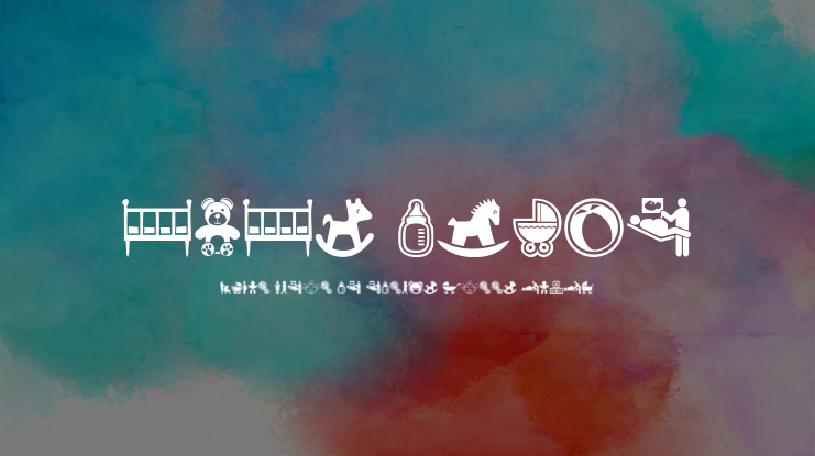 baby icons Font