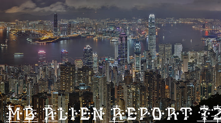 MB Alien Report 72 Font