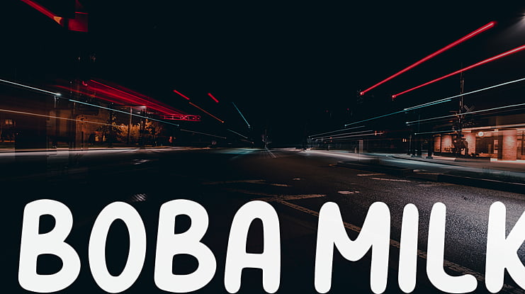 Boba Milk Font