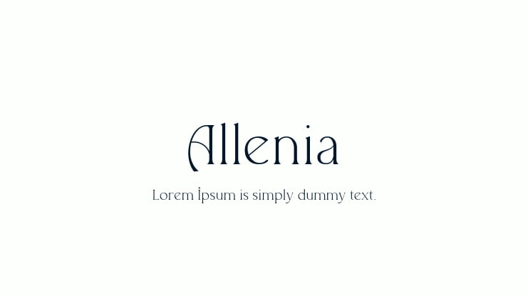 Allenia Font