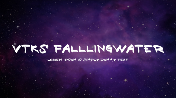 vtks falllingwater Font