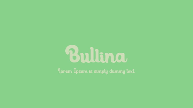 Bullina Font