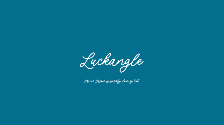 Luckangle Font