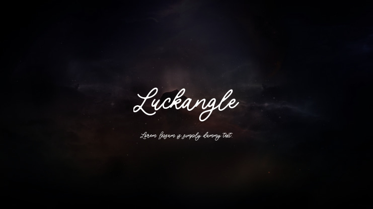 Luckangle Font