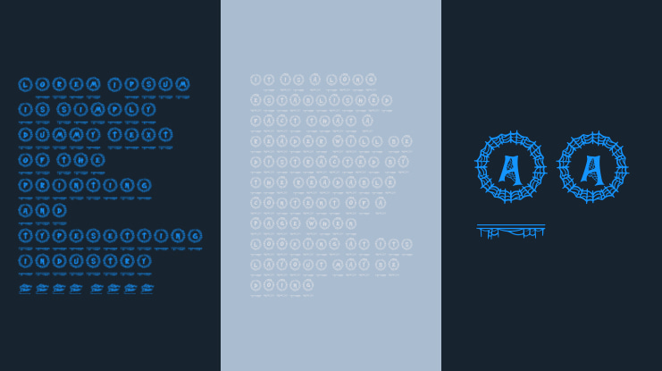 Webi Halloween Monogram Font