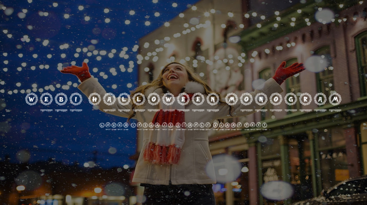 Webi Halloween Monogram Font