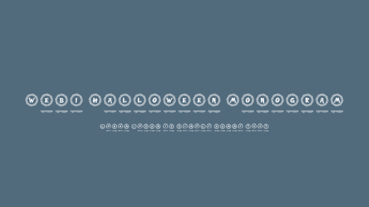 Webi Halloween Monogram Font