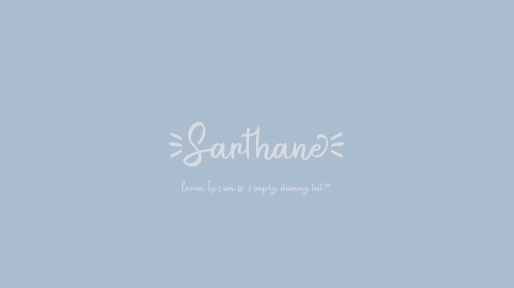 Sarthane Font