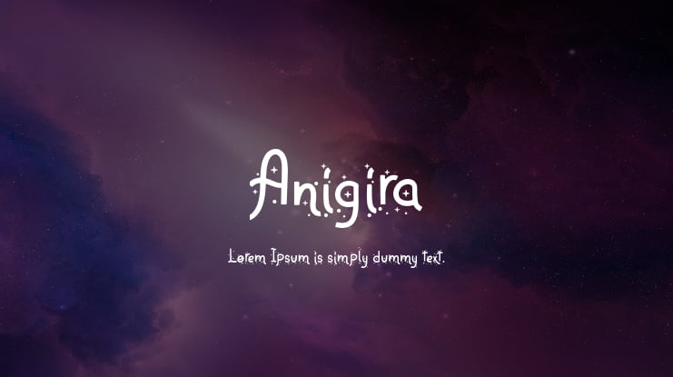 Anigira Font