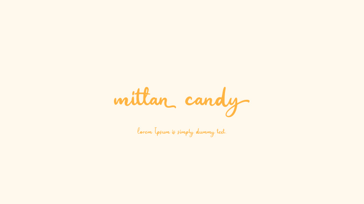 Mittan Candy Font
