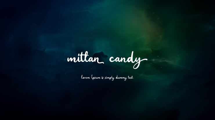 Mittan Candy Font