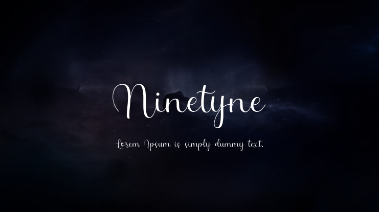 Ninetyne Font