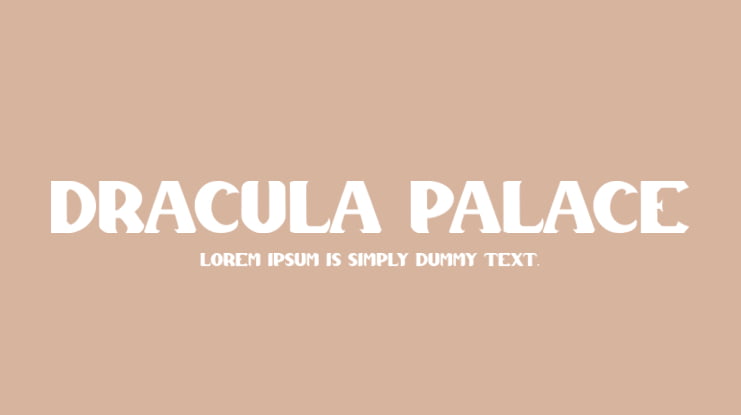Dracula Palace Font