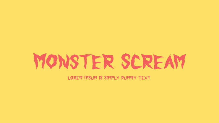 Monster Scream Font