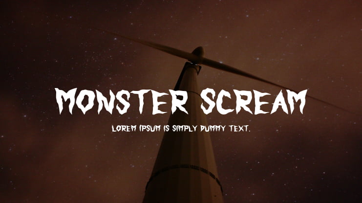 Monster Scream Font