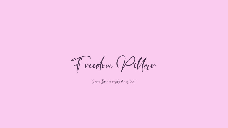 Freedom Pillar Font