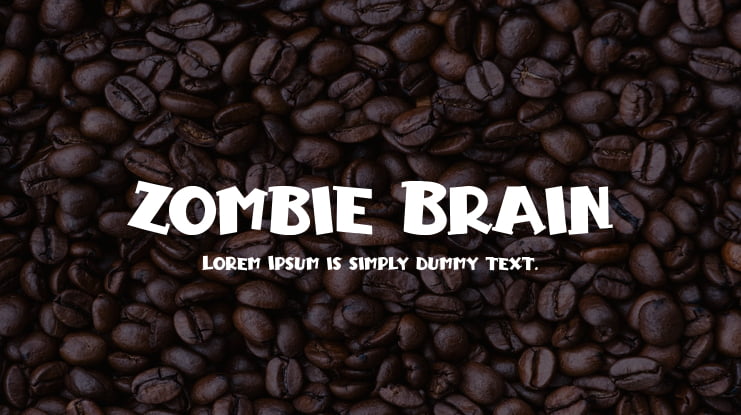 Zombie Brain Font