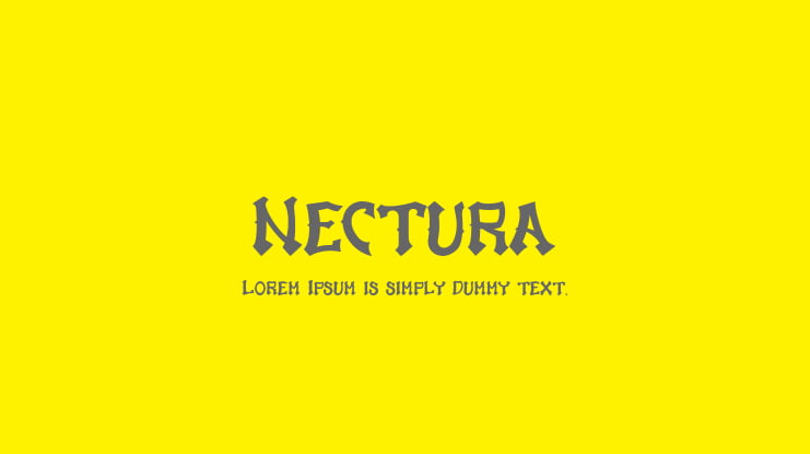Nectura Font