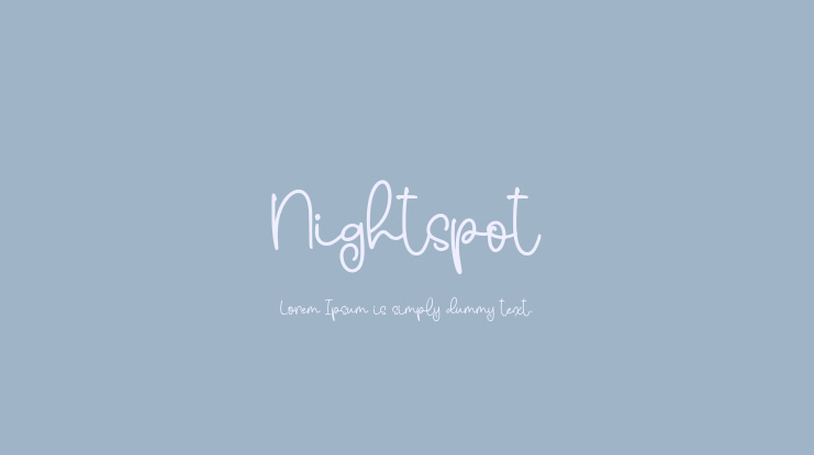Nightspot Font