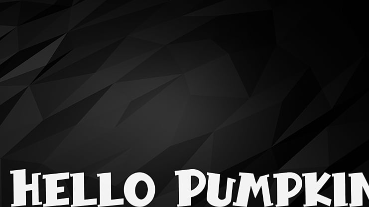 Hello Pumpkin Font