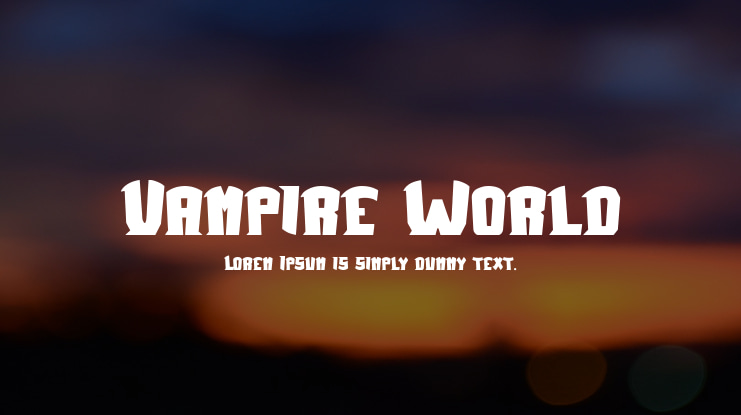 Vampire World Font