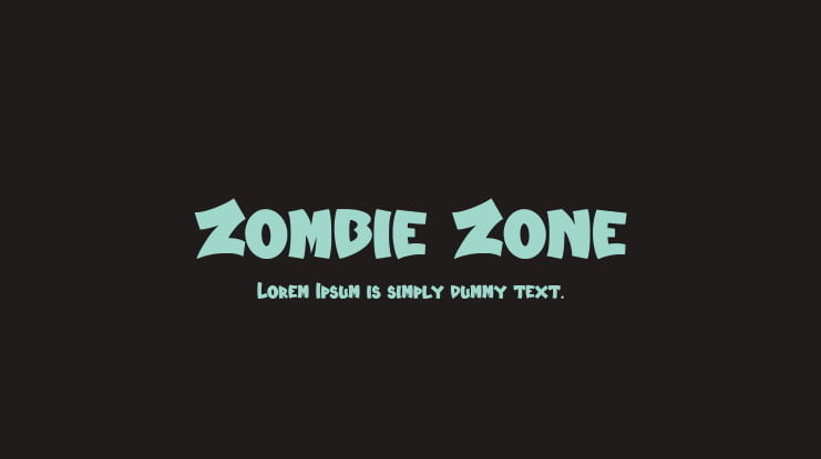 Zombie Zone Font