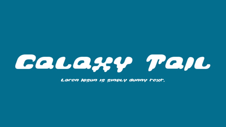 Galaxy Tail Font