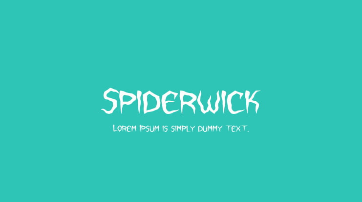 Spiderwick Font