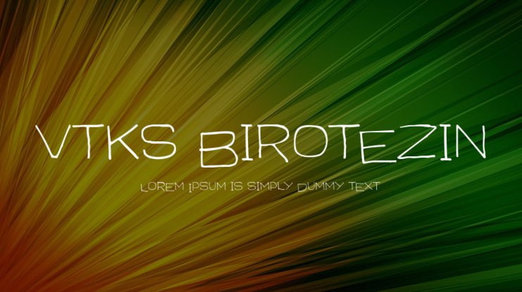 vtks birotezin Font